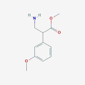 (S)-Methyl 3-amino-2-(3-methoxyphenyl)propanoate