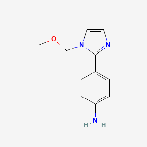 4-(1-(Methoxymethyl)-1h-imidazol-2-yl)aniline