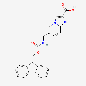 6-(((((9H-Fluoren-9-yl)methoxy)carbonyl)amino)methyl)imidazo[1,2-a]pyridine-2-carboxylic acid