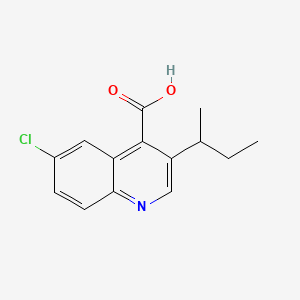 3-(sec-Butyl)-6-chloroquinoline-4-carboxylic acid