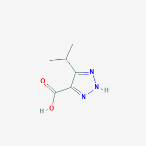 molecular formula C6H9N3O2 B13635437 4-isopropyl-1H-1,2,3-triazole-5-carboxylic acid 