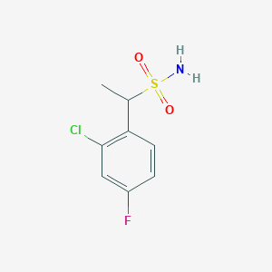 1-(2-Chloro-4-fluorophenyl)ethane-1-sulfonamide