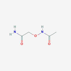 molecular formula C4H8N2O3 B13635499 2-(Acetamidooxy)acetamide 