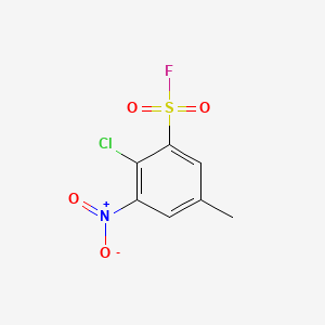 2-Chloro-5-methyl-3-nitrobenzene-1-sulfonylfluoride