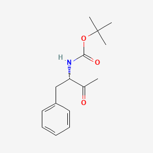 molecular formula C15H21NO3 B1363553 (3S)-Boc-3-amino-4-phenyl-2-butanone 