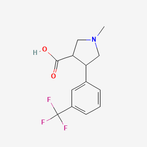 1-Methyl-4-[3-(trifluoromethyl)phenyl]pyrrolidine-3-carboxylic acid