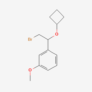 1-(2-Bromo-1-cyclobutoxyethyl)-3-methoxybenzene