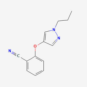 2-[(1-propyl-1H-pyrazol-4-yl)oxy]benzonitrile