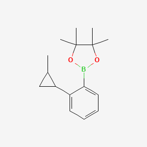 4,4,5,5-Tetramethyl-2-[2-(2-methylcyclopropyl)phenyl]-1,3,2-dioxaborolane