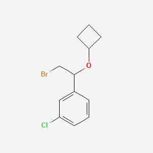 1-(2-Bromo-1-cyclobutoxyethyl)-3-chlorobenzene