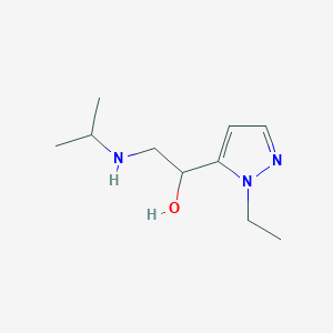 1-(1-Ethyl-1h-pyrazol-5-yl)-2-(isopropylamino)ethan-1-ol