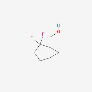 molecular formula C7H10F2O B13635712 {2,2-Difluorobicyclo[3.1.0]hexan-1-yl}methanol 