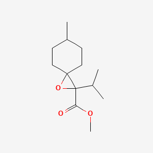 molecular formula C13H22O3 B13635745 Methyl 2-isopropyl-6-methyl-1-oxaspiro[2.5]octane-2-carboxylate 