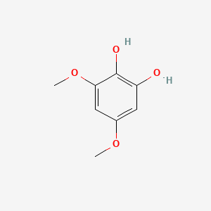 molecular formula C8H10O4 B13635774 3,5-Dimethoxybenzene-1,2-diol 