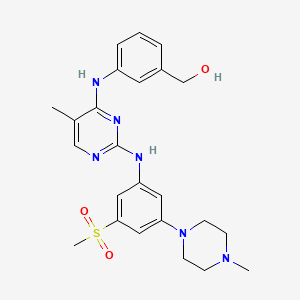 [3-[[5-Methyl-2-[[3-(4-methylpiperazin-1-yl)-5-methylsulfonyl-phenyl]amino]pyrimidin-4-yl]amino]phenyl]methanol