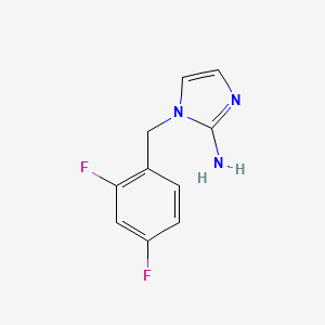 molecular formula C10H9F2N3 B13635864 1-(2,4-Difluorobenzyl)-1h-imidazol-2-amine 