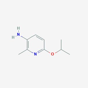 molecular formula C9H14N2O B13635873 6-Isopropoxy-2-methylpyridin-3-amine 