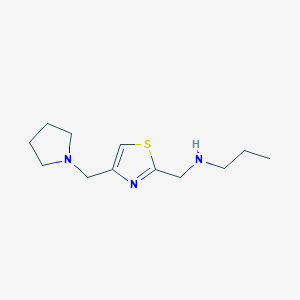 n-((4-(Pyrrolidin-1-ylmethyl)thiazol-2-yl)methyl)propan-1-amine