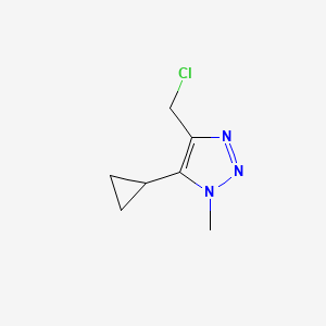 4-(chloromethyl)-5-cyclopropyl-1-methyl-1H-1,2,3-triazole