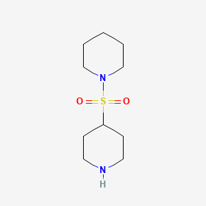 molecular formula C10H20N2O2S B13635913 1-(Piperidin-4-ylsulfonyl)piperidine 