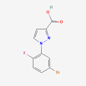 1-(5-Bromo-2-fluorophenyl)-1h-pyrazole-3-carboxylic acid