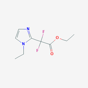 Ethyl 2-(1-ethyl-1h-imidazol-2-yl)-2,2-difluoroacetate