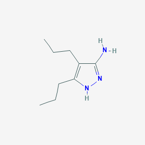 3,4-Dipropyl-1h-pyrazol-5-amine