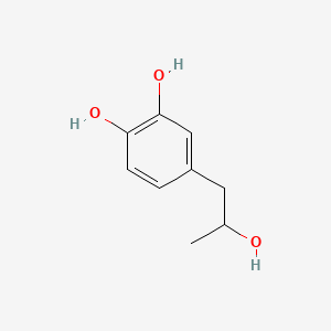 molecular formula C9H12O3 B13636002 4-(2-Hydroxypropyl)benzene-1,2-diol CAS No. 84678-97-7