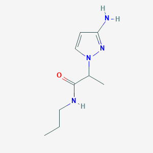 2-(3-Amino-1h-pyrazol-1-yl)-N-propylpropanamide