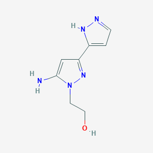 2-(5-Amino-1h,2'h-[3,3'-bipyrazol]-1-yl)ethan-1-ol