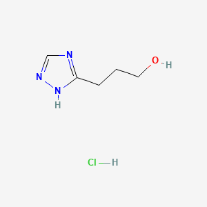 3-(1H-1,2,4-triazol-5-yl)propan-1-ol hydrochloride