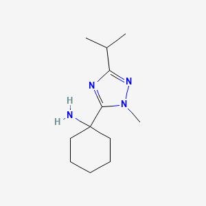 1-(3-Isopropyl-1-methyl-1h-1,2,4-triazol-5-yl)cyclohexan-1-amine