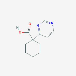 1-(Pyrimidin-4-yl)cyclohexane-1-carboxylic acid