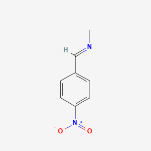 molecular formula C8H8N2O2 B13636161 n-[(e)-(4-Nitrophenyl)methylene]methanamine CAS No. 877-80-5