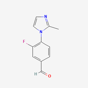 3-Fluoro-4-(2-methyl-1h-imidazol-1-yl)benzaldehyde