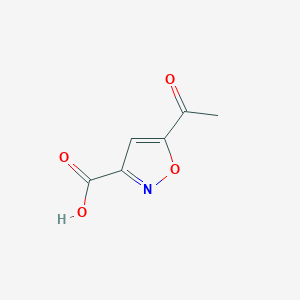 molecular formula C6H5NO4 B136362 5-Acetylisoxazole-3-carboxylic acid CAS No. 145441-17-4