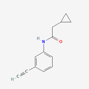 2-cyclopropyl-N-(3-ethynylphenyl)acetamide