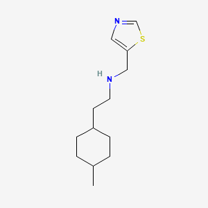 molecular formula C13H22N2S B13636223 2-(4-Methylcyclohexyl)-N-(thiazol-5-ylmethyl)ethan-1-amine 