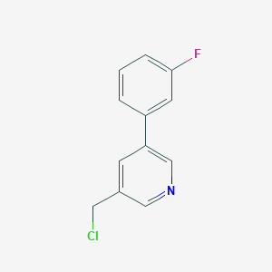 3-Chloromethyl-5-(3-fluorophenyl)pyridine