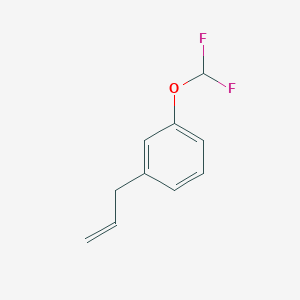 molecular formula C10H10F2O B13636290 1-Allyl-3-difluoromethoxy-benzene 