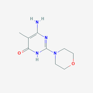 6-Amino-5-methyl-2-morpholinopyrimidin-4(3h)-one