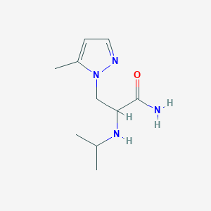 2-(Isopropylamino)-3-(5-methyl-1h-pyrazol-1-yl)propanamide