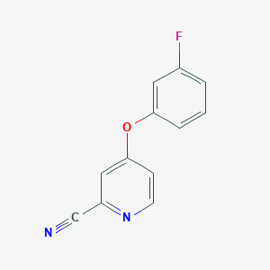 4-(3-Fluorophenoxy)pyridine-2-carbonitrile