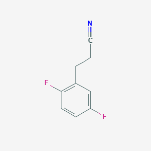 molecular formula C9H7F2N B13636385 3-(2,5-Difluorophenyl)propanenitrile 