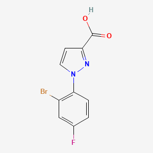 1-(2-Bromo-4-fluorophenyl)-1h-pyrazole-3-carboxylic acid