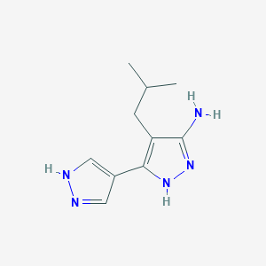 4-Isobutyl-1h,1'h-[3,4'-bipyrazol]-5-amine