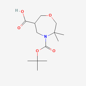 4-[(Tert-butoxy)carbonyl]-3,3-dimethyl-1,4-oxazepane-6-carboxylicacid