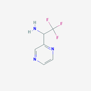 2,2,2-Trifluoro-1-(pyrazin-2-yl)ethan-1-amine