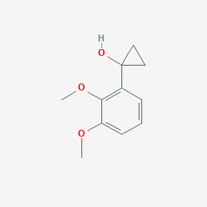 molecular formula C11H14O3 B13636413 1-(2,3-Dimethoxyphenyl)cyclopropan-1-ol 