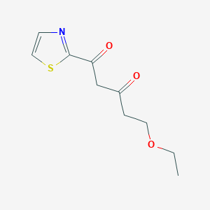 5-Ethoxy-1-(thiazol-2-yl)pentane-1,3-dione